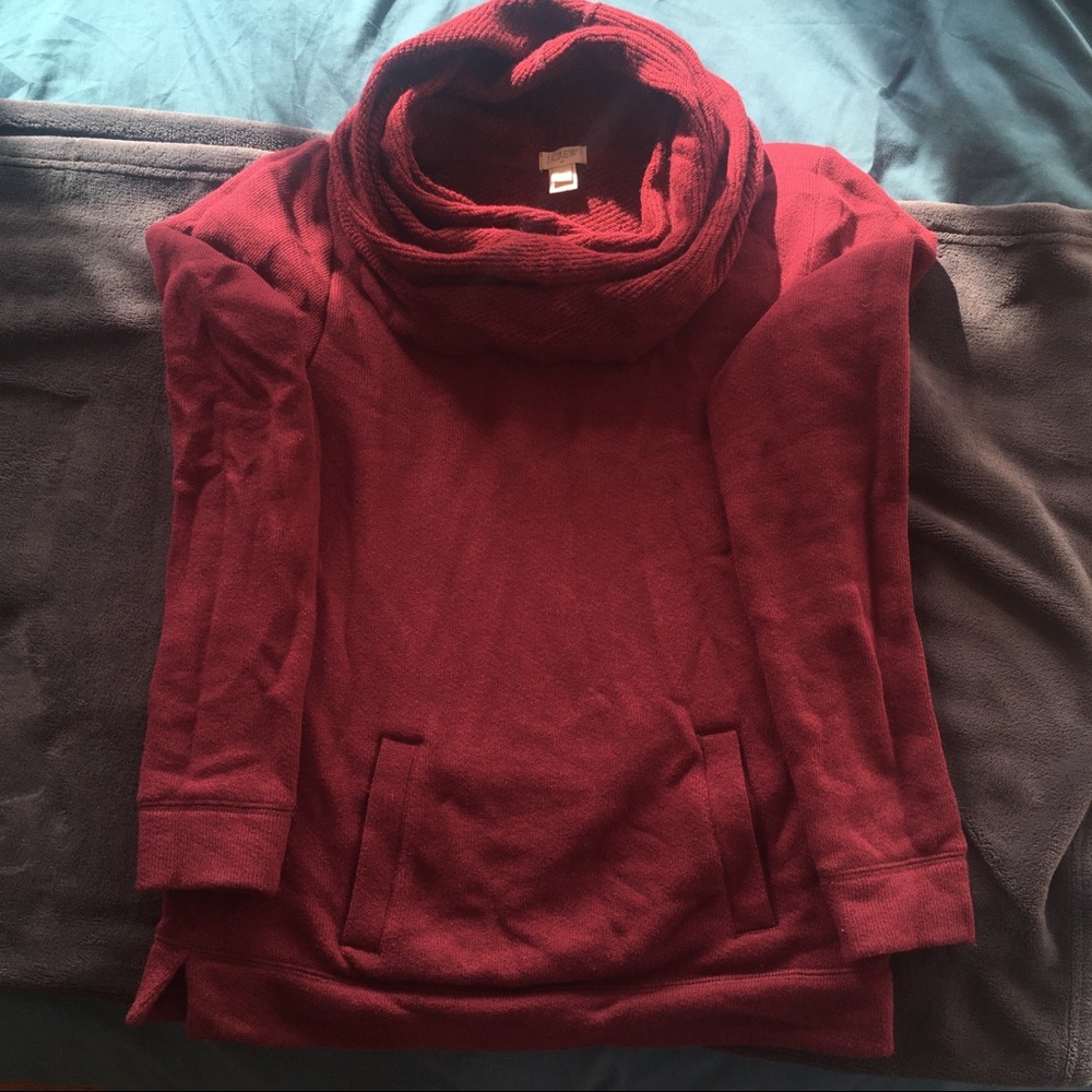 Burgundy Jcrew Sweatshirt XS